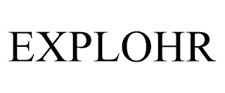 EXPLOHR Trademark Image