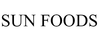 SUN FOODS Trademark Image
