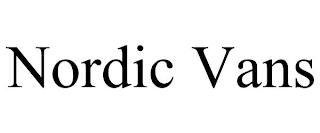 NORDIC VANS Trademark Image