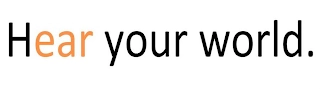 HEAR YOUR WORLD. Trademark Image