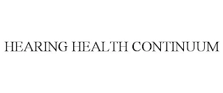 HEARING HEALTH CONTINUUM Trademark Image