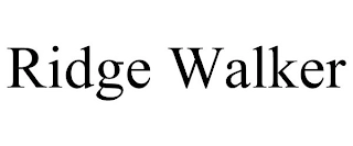 RIDGE WALKER Trademark Image