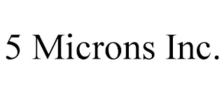 5 MICRONS INC. Trademark Image