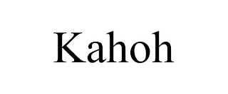 KAHOH Trademark Image