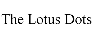 THE LOTUS DOTS Trademark Image