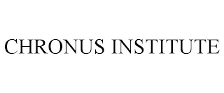 CHRONUS INSTITUTE Trademark Image