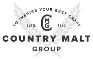 COUNTRY MALT GROUP TO INSPIRE YOUR BEST CRAFT ESTD. CMG 1995 Trademark Image