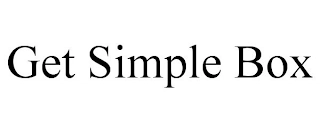 GET SIMPLE BOX Trademark Image