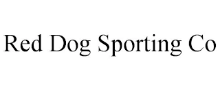 RED DOG SPORTING CO Trademark Image
