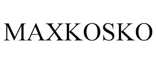 MAXKOSKO Trademark Image