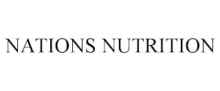 NATIONS NUTRITION Trademark Image