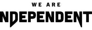 WE ARE NDEPENDENT Trademark Image