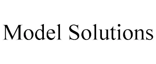 MODEL SOLUTIONS Trademark Image